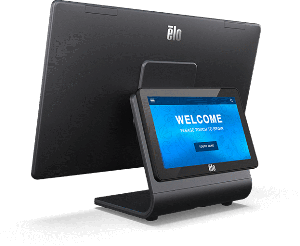 Elo POS Z10 Stand,15.6-inch Full HD interactive display, I/O hub, contained cable routing, Android 10 OS and optional interactive customer-facing display - Image 4