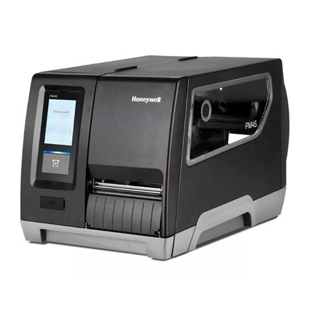 Honeywell PM45 Industrial Label Printer | Full Touch, Thermal Transfer, 300 dpi/203 dpi/406 dpi/600 dpi, Internal Rewind, Label Taken Sensor, Wi-Fi, Bluetooth, Icon Display