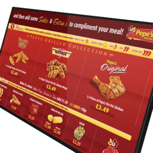 32" Network Digital Menu Board, Complete Package Solution, Wi-Fi Connection, LAN Connection, 24/7 Usage