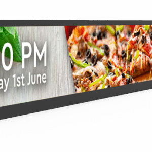 23" LCD Shelf Edge Touch Display, Ultra-Wide Aspect Ratio, Sleek Narrow Bezel, HD Display, 700cd/m² High Brightness
