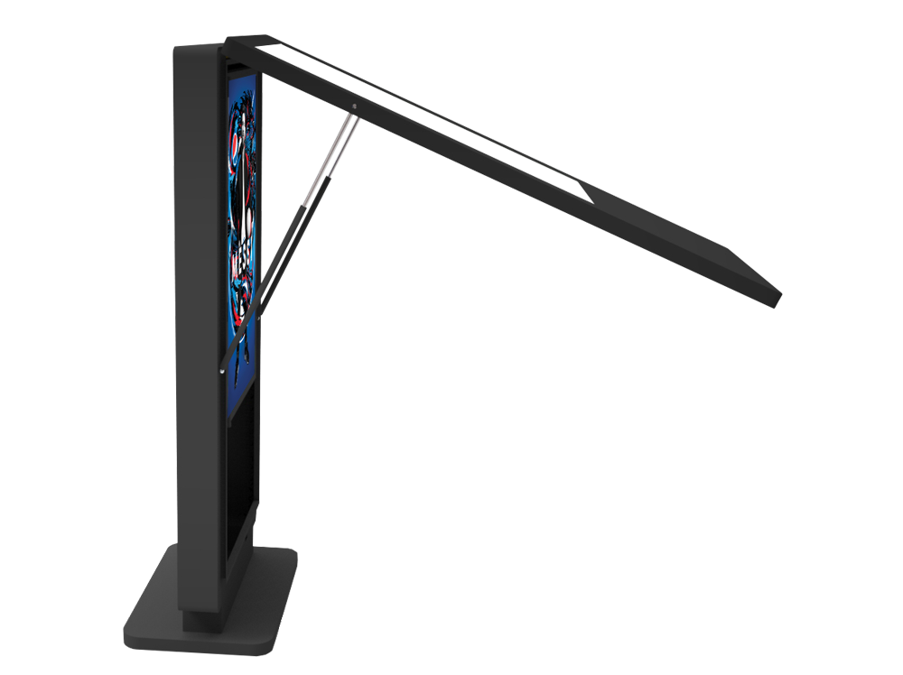 75" Freestanding PCAP Outdoor Touch Screen Poster, 2500cd/m² Brightness, Weather Proof, Vandal Proof, Smart Temperature Control System, Steel Enclosure - Image 3