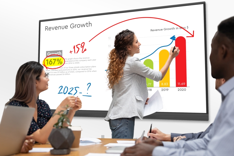 55" 4K Interactive Touch Display with MeetingPad Software, 4K Display, Slim BezelSlim Bezel, Integrated Android PC, 5-GHz Integrated Wi-Fi - Image 4