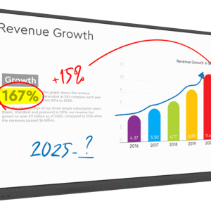 86" 4K Interactive Touch Display with MeetingPad Software, 4K Display, Slim BezelSlim Bezel, Integrated Android PC, 5-GHz Integrated Wi-Fi