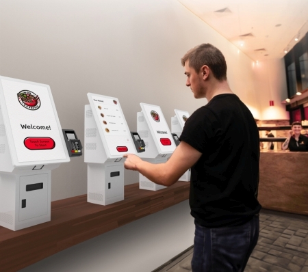 27" PCAP Self Service Kiosk, PCAP Touch Screen, Anti-Vandal Glass and Mounting, Integrated QR Code Scanner, Integrated Epson Receipt Printer - Image 5
