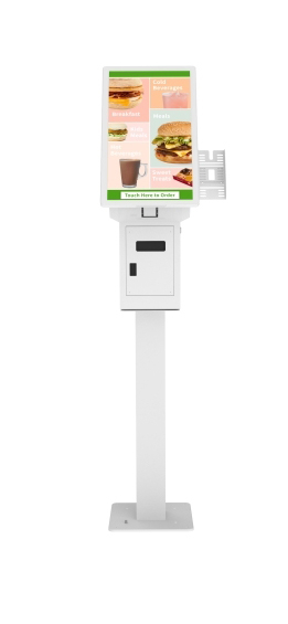 27" PCAP Self Service Kiosk, PCAP Touch Screen, Anti-Vandal Glass and Mounting, Integrated QR Code Scanner, Integrated Epson Receipt Printer - Image 4
