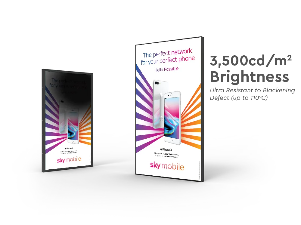 75" Ultra High Brightness Window Display, 3,500 cd/m² Brightness, Ultra Resistant Blackening 110°C, 24/7 Usage, Plug and Play - Image 9