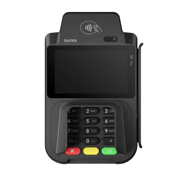 Sunmi P2 Smartpad Smart Payment Terminal T6A10, 4-Inch Color Screen, WVGA, 480 x 800, Capacitive Multi-touch, SUNMI OS, Cortex-A53 Quad-core 1.3GHz, 0.3MP Front Camera, 1GB RAM + 8GB Flash/2GB RAM + 16GB Flash, Wi-Fi, Bluetooth