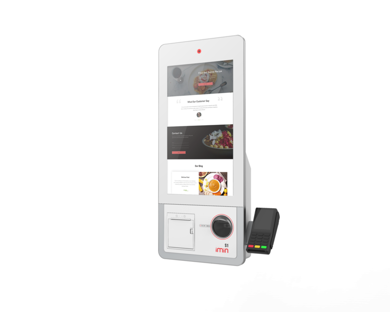 IMIN KIOSK S1-701 ANDROID 11 INC PRINTER / SCANNER