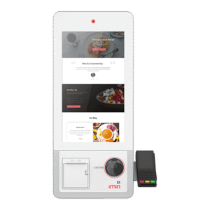 iMin S1 - Self Order POS Systems, NFC payment, scanning, and receipt printing, 21.5″ Touch All-in-One, Full HD 1920×1080 resolution Bright Screen