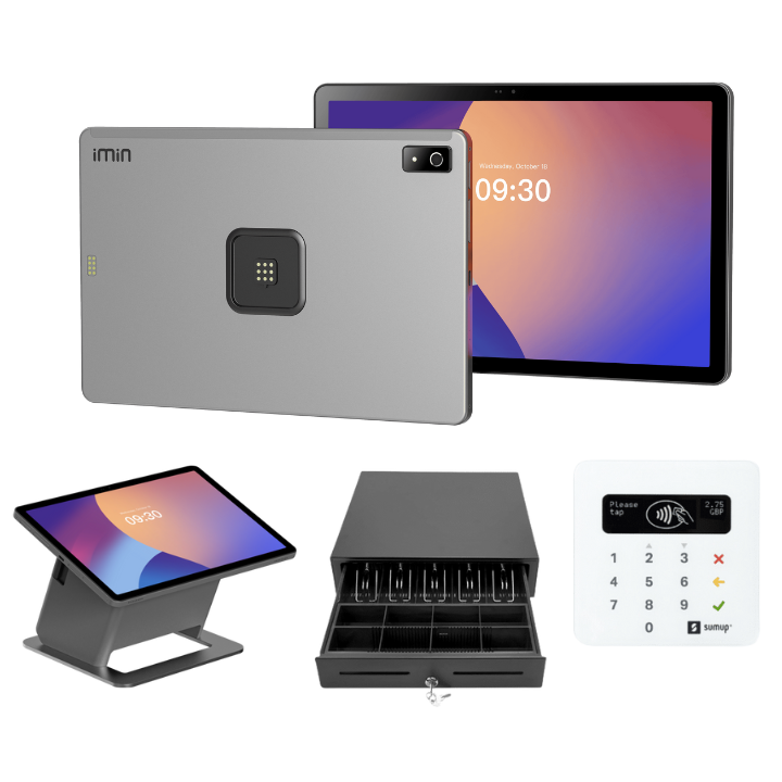 iMin Falcon 2 POS Bundles Printer with Free Loyverse Software, SumUp Air Card Reader, Cash Drawer