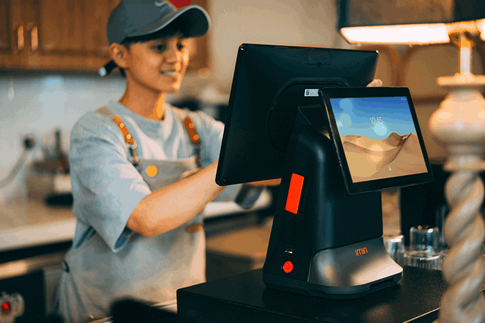 iMin D4-504 Desktop POS Terminal, EPOS Touch Terminal, Display 15.6″ + 10.1″ CFD, 80mm Thermal Printer - Image 4